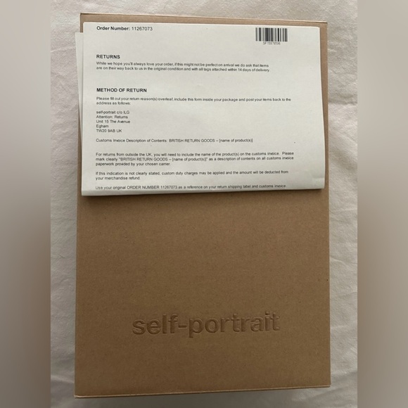 Self Portrait Tan Rhinestone off the shoulder dress - Picture 12 of 12